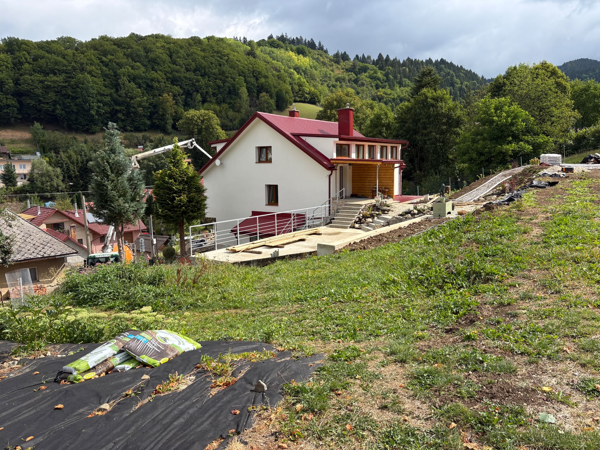Železobetónové úpravy, Medzihradné